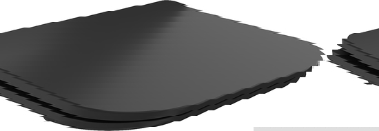 Mexen Teo abattant à descente lente slim, duroplast, noir mat - 39060185