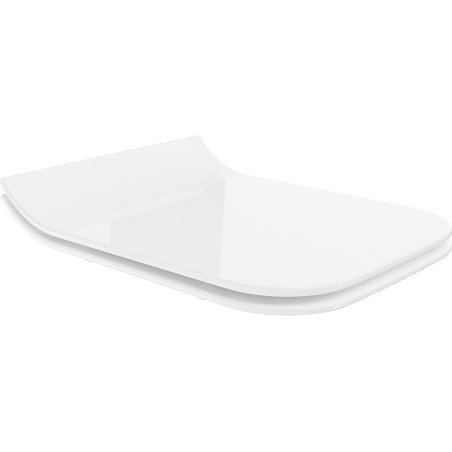 Mexen abattant à descente lente slim, duroplast, blanc brillant - 39080100
