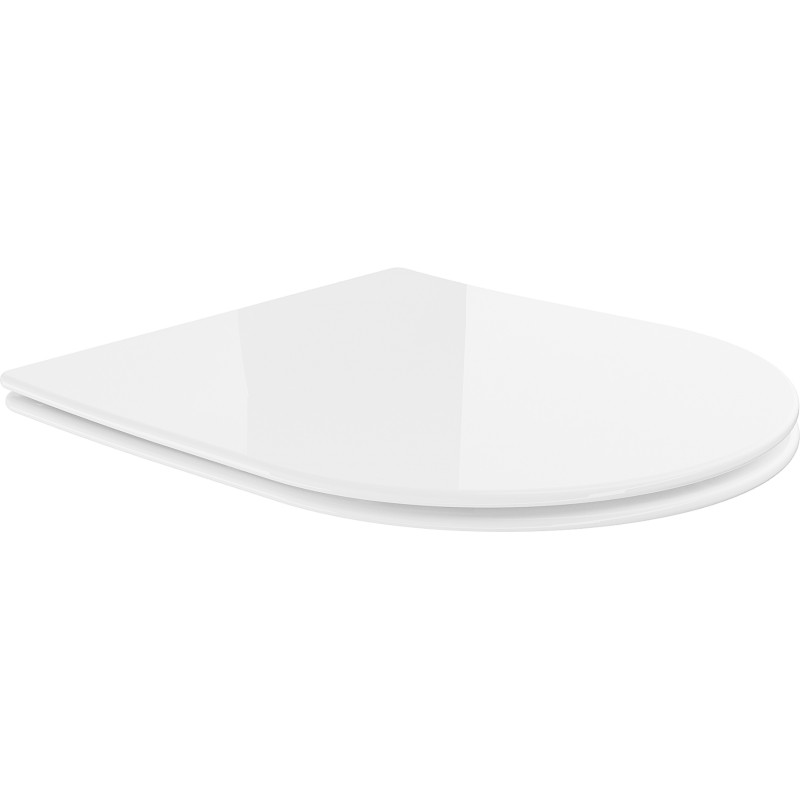 Mexen abattant à descente progressive slim, duroplast, blanc brillant - 39040100