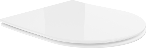 Mexen abattant à descente progressive slim, duroplast, blanc brillant - 39040100