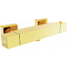 Mexen Cube robinet de douche thermostatique, doré - 77200-50