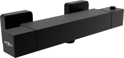 Mexen Cube robinet de douche thermostatique, noir - 77200-70