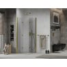 Mexen Lima Duo cabine de douche pliante 70 x 70 cm, transparent, or - 856-070-070-50-00-02