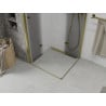 Mexen Lima Duo cabine de douche pliante 70 x 70 cm, transparent, or - 856-070-070-50-00-02