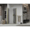 Mexen Lima Duo cabine de douche pliable 70 x 70 cm, transparent, or - 856-070-070-50-00-02