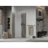 Mexen Lima Duo cabine de douche pliante 70 x 70 cm, transparent, or - 856-070-070-50-00-02
