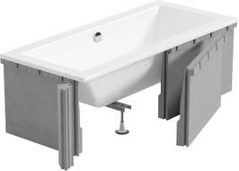 Mexen X-ST cadre en polystyrène pour baignoire rectangulaire 120-150 x 70-90 cm, blanc - 55020-00