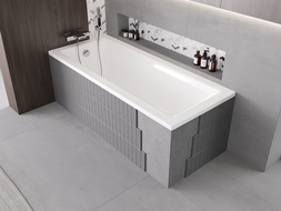 Mexen X-ST revêtement en polystyrène pour baignoire rectangulaire 120-150 x 70-90 cm, blanc - 55020-00