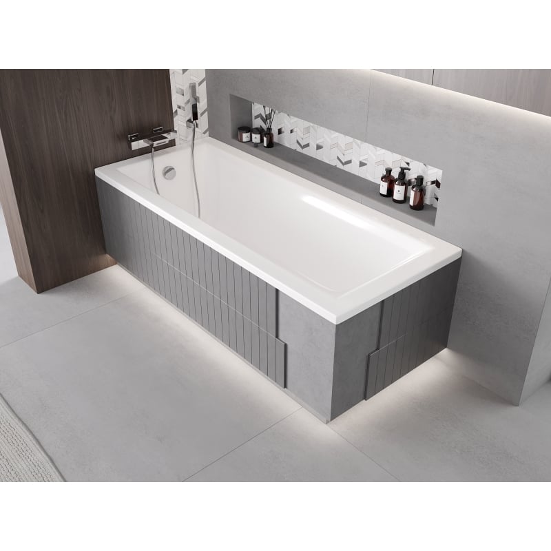 Mexen X-ST boîtier en polystyrène LED pour baignoire rectangulaire 120-150 x 70-90 cm, blanc - 55020-01