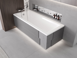 Mexen X-ST boîtier en polystyrène LED pour baignoire rectangulaire 120-150 x 70-90 cm, blanc - 55020-01