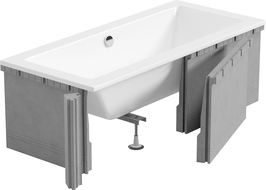 Mexen X-ST coiffe en polystyrène pour baignoire rectangulaire 160-190 x 70-90 cm, blanc - 55021-00