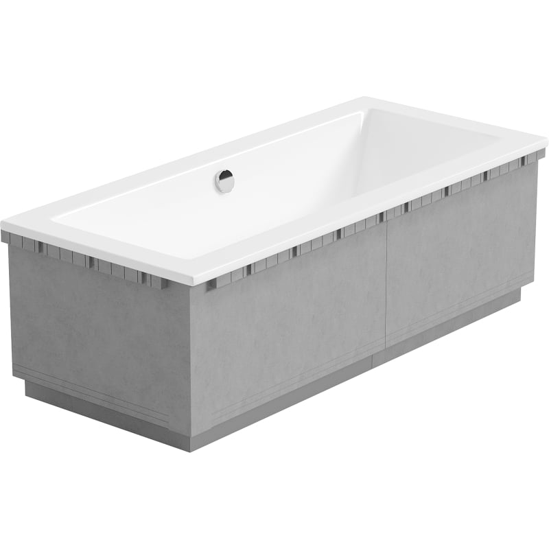 Mexen X-ST coffrage en polystyrène LED pour baignoire rectangulaire 160-190 x 70-90 cm, blanc - 55021-01