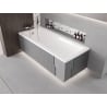 Mexen X-ST coffrage en polystyrène LED pour baignoire rectangulaire 160-190 x 70-90 cm, blanc - 55021-01