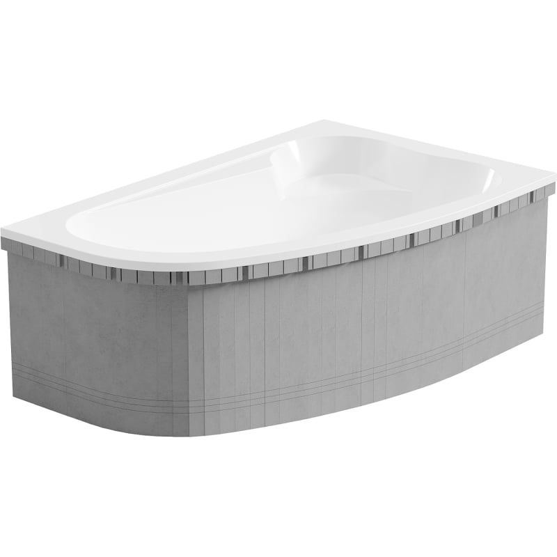 Mexen X-ST cadre en polystyrène pour baignoire d'angle 240 cm, blanc - 55022-00