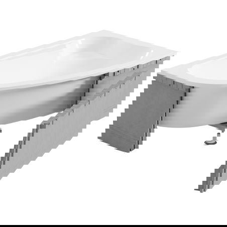 Mexen X-ST coque en polystyrène pour baignoire d'angle 240 cm, blanche - 55022-00