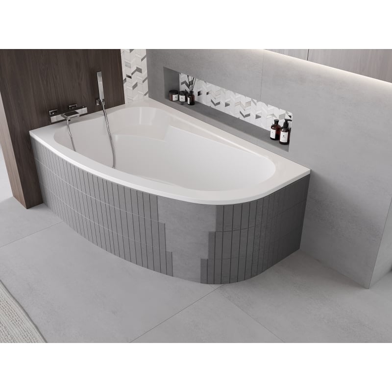 Mexen X-ST cadre en polystyrène pour baignoire d'angle 240 cm, blanc - 55022-00