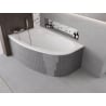 Mexen X-ST cadre en polystyrène pour baignoire d'angle 240 cm, blanc - 55022-00