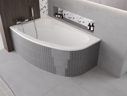 Mexen X-ST cadre en polystyrène pour baignoire d'angle 240 cm, blanc - 55022-00