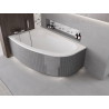 Mexen X-ST boîtier en polystyrène LED pour baignoire d'angle 240 cm, blanc - 55022-01