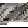 Mexen Lima Duo cabine de douche pliante 100 x 100 cm, transparent, or - 856-100-100-50-00-02