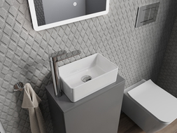 Mexen Nadia lavabo de comptoir 36 x 23 cm, Blanc - 21613600