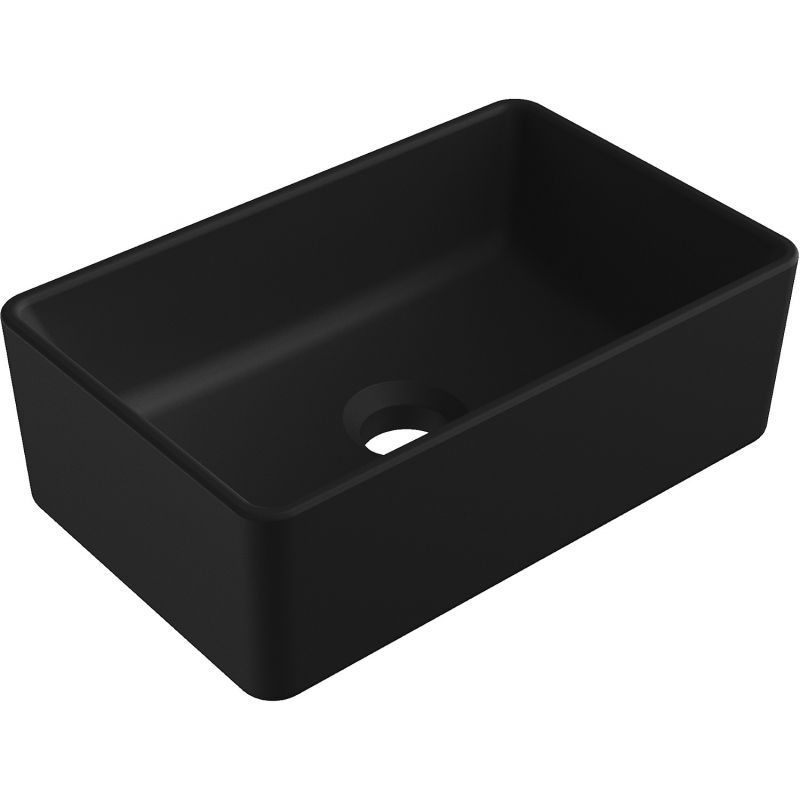 Mexen Nadia lavabo de comptoir 36 x 23 cm, Noir mat - 21613685