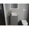 Mexen Nadia lavabo sur plan 36 x 23 cm, blanc/bord doré - 21613605
