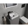 Mexen Nadia lavabo sur comptoir 36 x 23 cm, bord blanc/noir - 21613607
