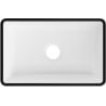 Mexen Nadia lavabo sur comptoir 36 x 23 cm, bord blanc/noir - 21613607