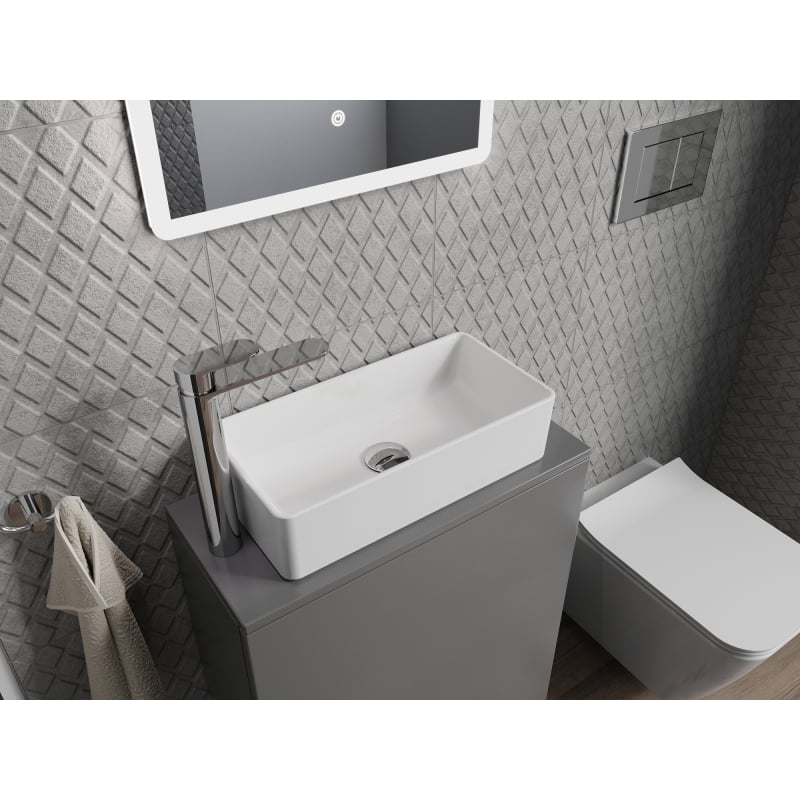 Mexen Nadia lavabo à poser 46 x 23 cm, blanc - 21614600