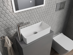 Mexen Nadia lavabo de comptoir 46 x 23 cm, Blanc - 21614600