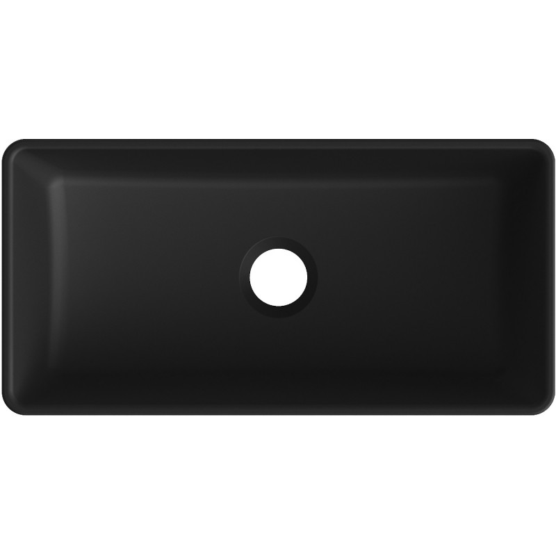 Mexen Nadia lavabo sur plan 46 x 23 cm, noir mat - 21614685