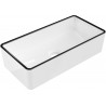 Mexen Nadia lavabo poser 46 x 23 cm, blanc/noir bord - 21614607