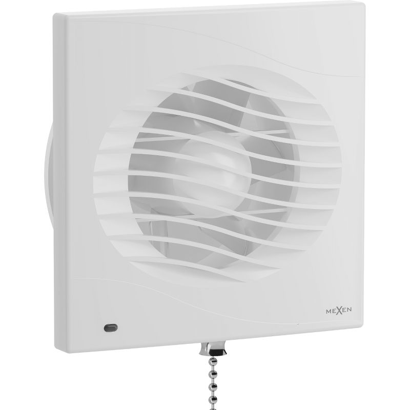 Mexen DXS 150 ventilateur de salle de bain, interrupteur à tirette, blanc - W9603-150K-00