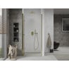 Mexen Lima portes de douche pliantes 70 cm, transparentes, dorées - 856-070-000-50-00