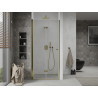 Mexen Lima porte de douche pliante 70 cm, transparente, dorée - 856-070-000-50-00