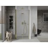 Mexen Lima portes de douche pliantes 70 cm, transparentes, dorées - 856-070-000-50-00
