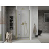 Mexen Lima portes de douche pliantes 90 cm, transparentes, dorées - 856-090-000-50-00