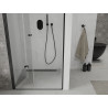 Mexen Lima portes de douche pliantes 70 cm, transparentes, noires - 856-070-000-70-00