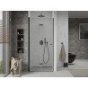 Mexen Lima portes de douche pliantes 70 cm, transparentes, noires - 856-070-000-70-00