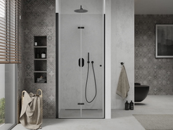 Mexen Lima portes de douche pliantes 70 cm, transparentes, noires - 856-070-000-70-00