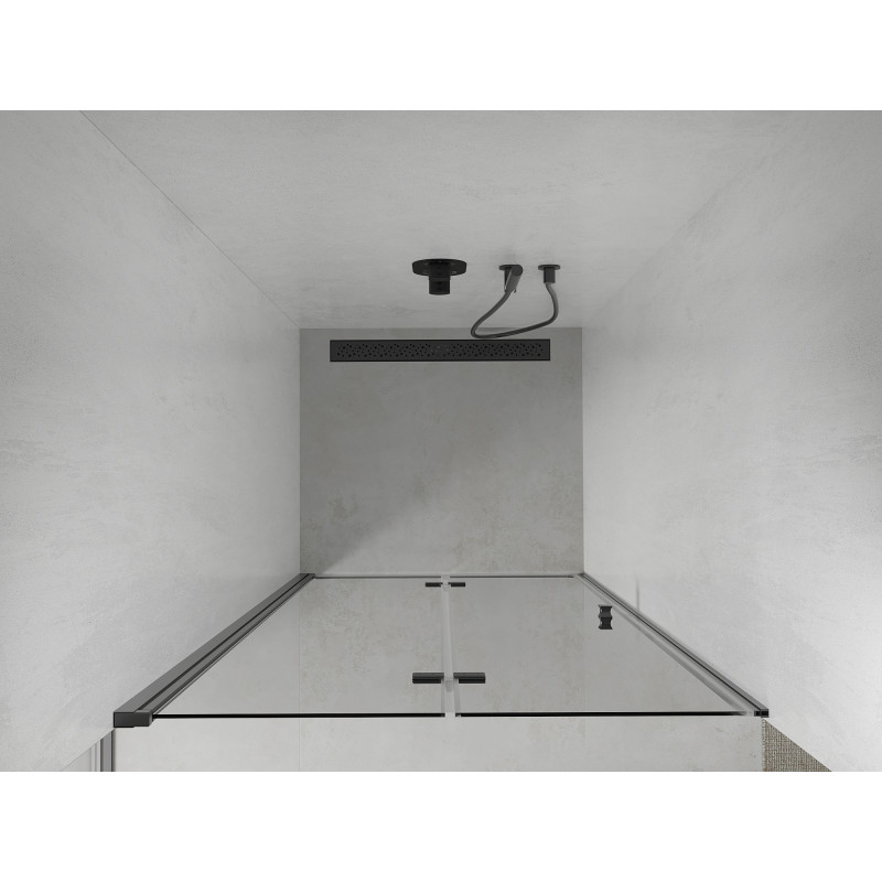 Mexen Lima porte de douche pliable 90 cm, transparent, noir - 856-090-000-70-00