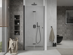 Mexen Lima porte de douche pivotante 100 cm, transparente, noire - 856-100-000-70-00