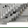 Mexen Lima portes de douche pliantes 120 cm, transparentes, noires - 856-120-000-70-00