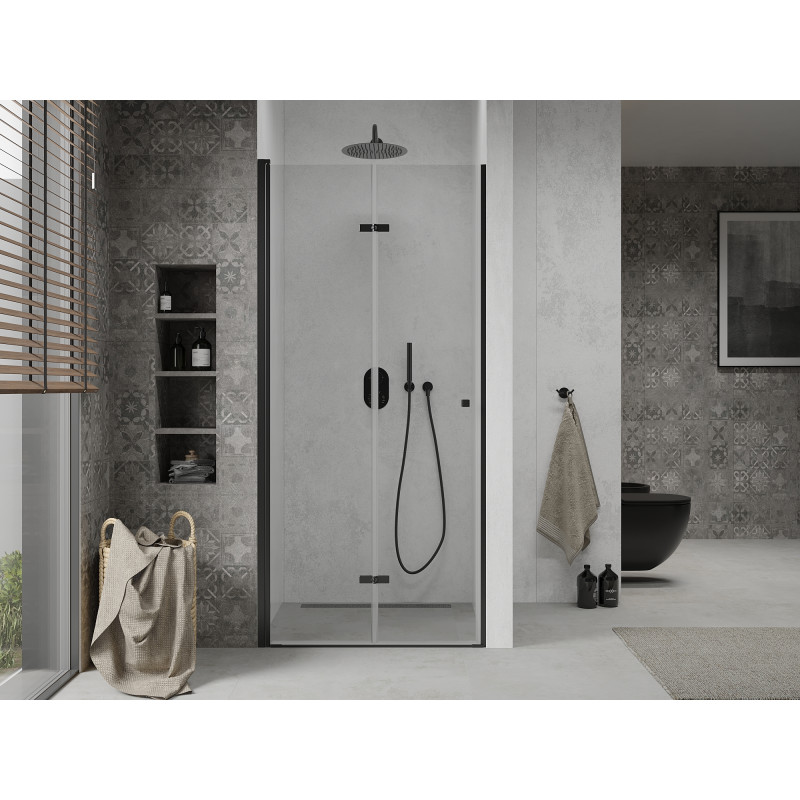 Mexen Lima porte de douche pliante 120 cm, transparente, noire - 856-120-000-70-00