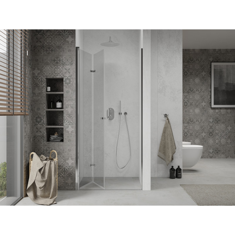 Mexen Lima porte de douche pliante 75 cm, transparente, chromée - 856-075-000-01-00