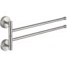 Mexen double porte-serviette pivotant, chrome - 7039242-00