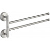 Mexen double porte-serviettes pivotant, chromé - 7039242-00