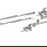Mexen double porte-serviettes rotatif, Chrome - 7039242-00