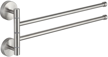 Mexen double porte-serviettes pivotant, chromé - 7039242-00